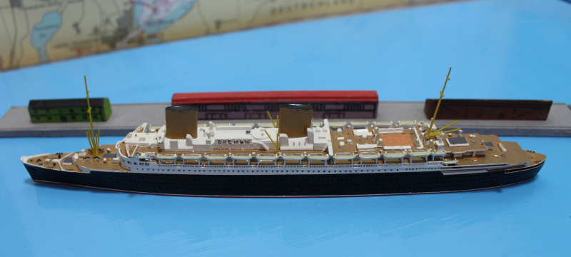 Passagierschiff "Bremen IV" brauen Decks (1 St.) D 1933 Mercator M 512a